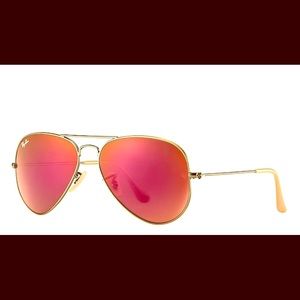 Rayban Aviator  , Red Mirror Sunglasses
